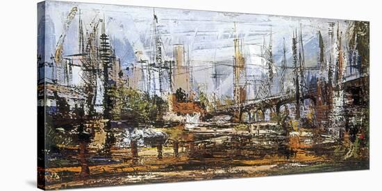 Cityscape-Ben Maile-Framed Stretched Canvas