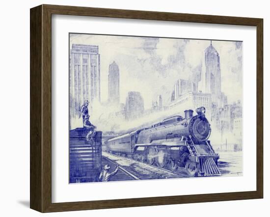 Cityscape-Otto Kuhler-Framed Giclee Print