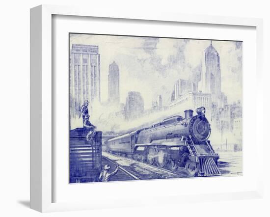 Cityscape-Otto Kuhler-Framed Giclee Print