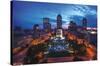 Cityscapes - Indianapolis, Indiana-Trends International-Stretched Canvas