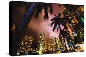 Cityscapes - Miami, Florida-Trends International-Stretched Canvas