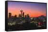 Cityscapes - Seattle, Washington-Trends International-Framed Stretched Canvas