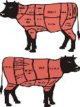 Cuts of Pork - American & British-ciuciumama-Art Print