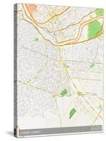 Ciudad Juarez, Mexico Map-null-Stretched Canvas