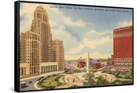 Civic Center, Statler Hotel, Buffalo-null-Framed Stretched Canvas