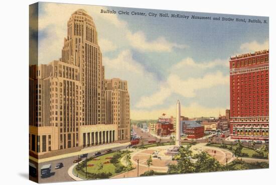 Civic Center, Statler Hotel, Buffalo-null-Stretched Canvas