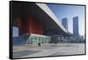 Civic Centre and Civic Square, Futian, Shenzhen, Guangdong, China-Ian Trower-Framed Stretched Canvas