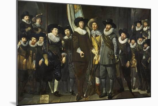 Civic Guard of the III District of Amsterdam, under the Command of  Cloeck and Rotgans-Thomas de Keyser-Mounted Giclee Print