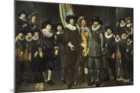 Civic Guard of the III District of Amsterdam, under the Command of  Cloeck and Rotgans-Thomas de Keyser-Mounted Giclee Print