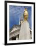 Civic Hall and Leeds Owl in Millennium Square, Leeds, West Yorkshire, Yorkshire, England, UK-Mark Sunderland-Framed Photographic Print