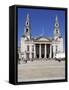 Civic Hall, Millennium Square, Leeds, West Yorkshire, England, Uk-Peter Richardson-Framed Stretched Canvas