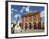 Civic Theatre, Piazza Vittorio Veneto, Norcia, Umbria, Italy, Europe-Jean Brooks-Framed Photographic Print