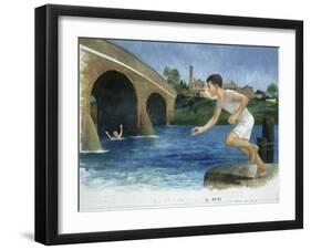 Civic Valour from 'Heart'-Edmondo De Amicis-Framed Giclee Print