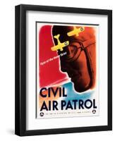 Civil Air Patrol: Eyes of the Home Skies, World War II aviation print.-Vernon Lewis Gallery-Framed Art Print