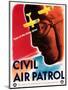 Civil Air Patrol: Eyes of the Home Skies, World War II aviation print.-Vernon Lewis Gallery-Mounted Art Print