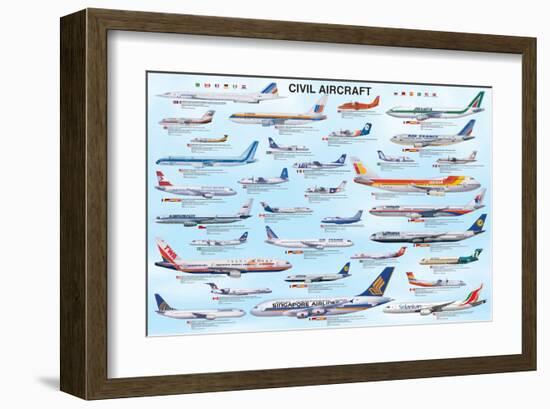 Civil Aircraft-null-Framed Art Print