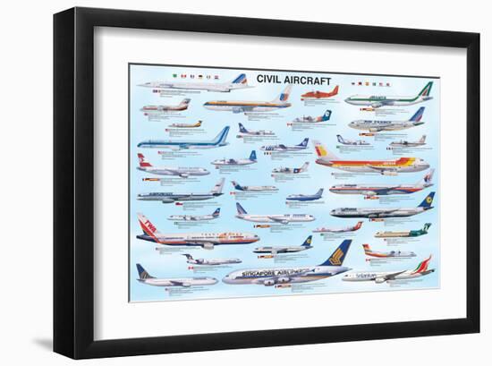 Civil Aircraft-null-Framed Art Print