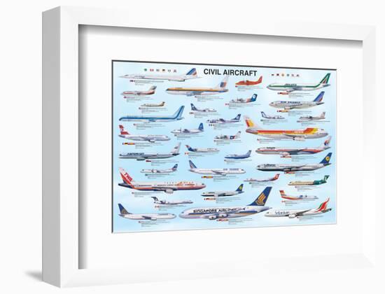 Civil Aircraft-null-Framed Art Print