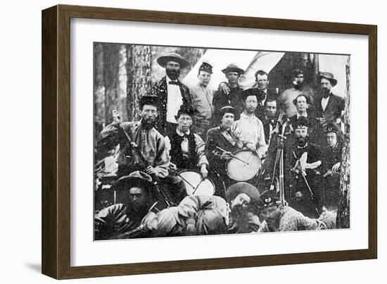 Civil Drummers-null-Framed Art Print