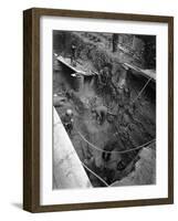 Civil Engineers at Silverwood Colliery, South Yorkshire, 1954-Michael Walters-Framed Photographic Print