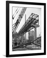 Civil Engineers on the Site of Coleshill Gas Works, Warwickshire, 1962-Michael Walters-Framed Photographic Print