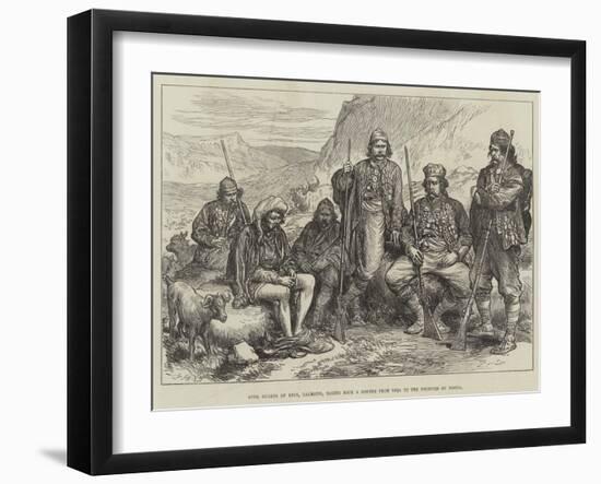 Civil Guards of Knin, Dalmatia, Taking Back a Robber from Zara to the Frontier of Bosnia-null-Framed Giclee Print