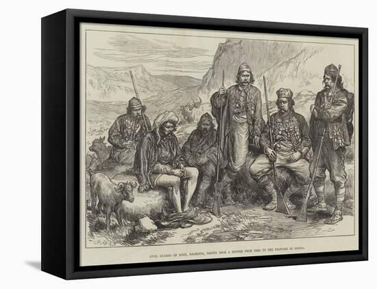 Civil Guards of Knin, Dalmatia, Taking Back a Robber from Zara to the Frontier of Bosnia-null-Framed Stretched Canvas