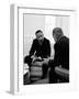 Civil Right Leader Dr. Martin Luther King Speaking with President Lyndon Johnson-Stan Wayman-Framed Premium Photographic Print