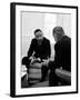 Civil Right Leader Dr. Martin Luther King Speaking with President Lyndon Johnson-Stan Wayman-Framed Premium Photographic Print