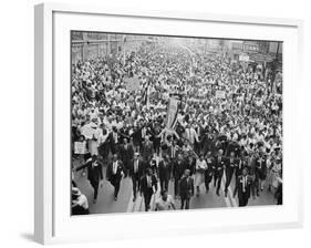 Civil Rights Chicago March 1965-null-Framed Photographic Print