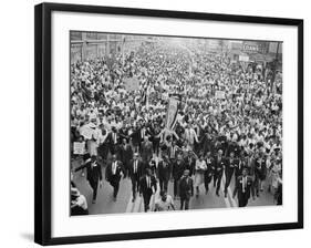 Civil Rights Chicago March 1965-null-Framed Photographic Print