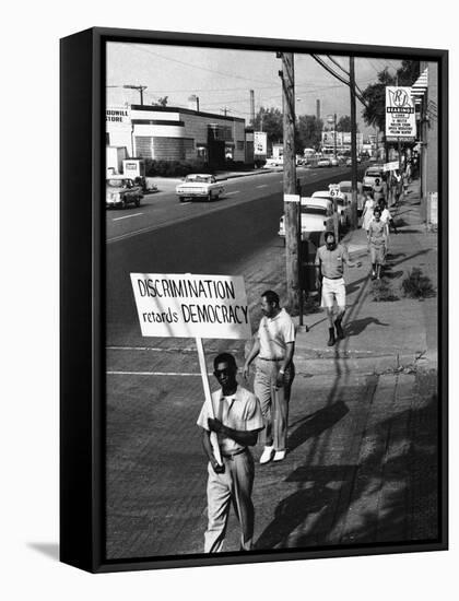 Civil Rights Demonstrations 1961-PD-Framed Stretched Canvas