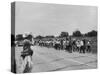 Civil Rights Demonstrators Marching to Encourage Voter Registration-null-Stretched Canvas