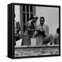 Civil Rights Leader Rev. Martin Luther King Jr. and Wife Visiting Ghanain Independence Ceremonies-Mark Kauffman-Framed Stretched Canvas