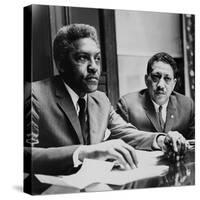 Civil Rights Leaders Bayard Rustin and Dr. Eugene Reed at Freedom House 1964-null-Stretched Canvas