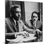 Civil Rights Leaders Bayard Rustin and Dr. Eugene Reed at Freedom House 1964-null-Mounted Photo