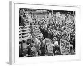 Civil Rights March on Washington, D.C. with Martin Luther King Jr.-Warren K^ Leffler-Framed Photo