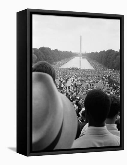 Civil Rights March on Washington, D.C.-Warren K^ Leffler-Framed Stretched Canvas