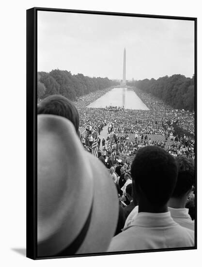 Civil Rights March on Washington, D.C.-Warren K^ Leffler-Framed Stretched Canvas