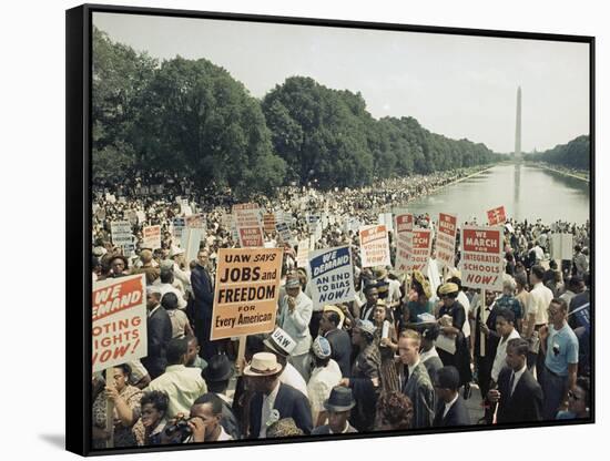 Civil Rights Washington March 1963-Associated Press-Framed Stretched Canvas