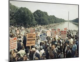Civil Rights Washington March 1963-Associated Press-Mounted Premium Photographic Print