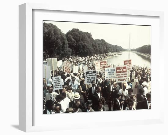 Civil Rights Washington March 1963-Associated Press-Framed Premium Photographic Print