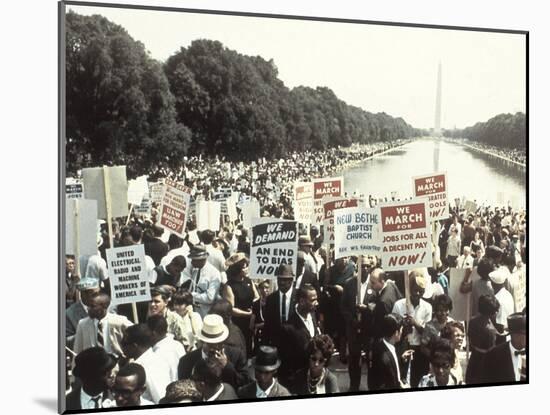 Civil Rights Washington March 1963-Associated Press-Mounted Premium Photographic Print