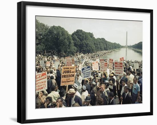 Civil Rights Washington March 1963-Associated Press-Framed Photographic Print