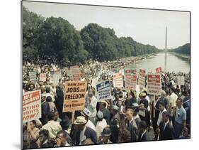 Civil Rights Washington March 1963-Associated Press-Mounted Photographic Print