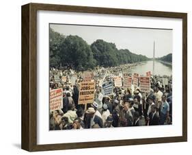 Civil Rights Washington March 1963-Associated Press-Framed Photographic Print