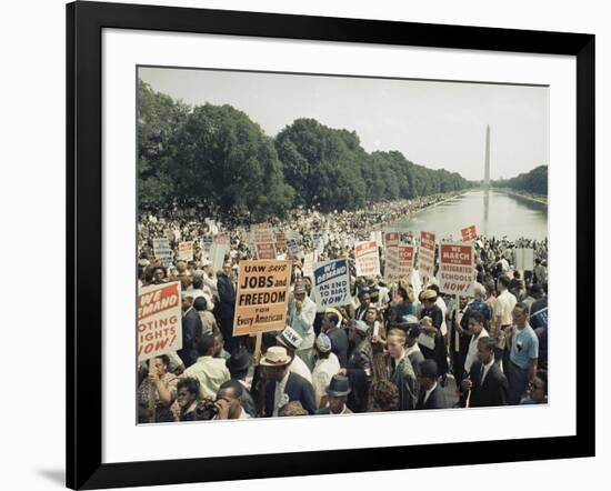 Civil Rights Washington March 1963-Associated Press-Framed Photographic Print