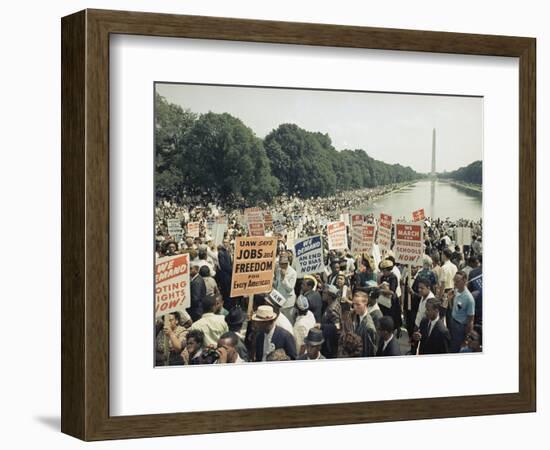 Civil Rights Washington March 1963-Associated Press-Framed Photographic Print