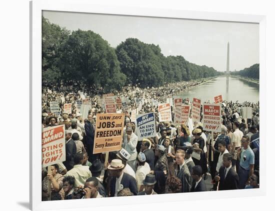 Civil Rights Washington March 1963-Associated Press-Framed Photographic Print