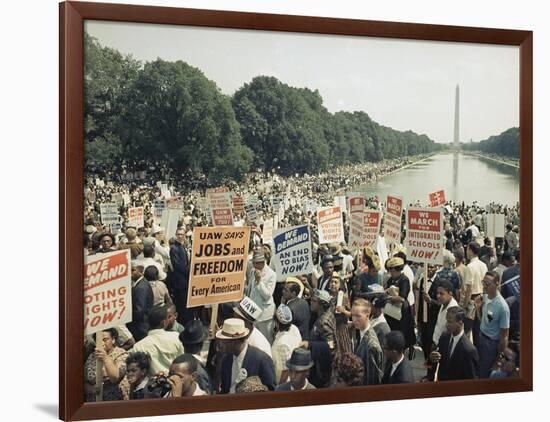 Civil Rights Washington March 1963-Associated Press-Framed Photographic Print